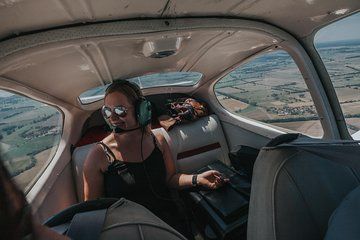 Fly above the Vienna in a private plane