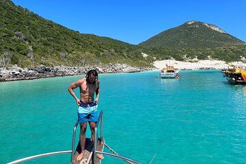 Boat Trip in Arraial do Cabo with Water Slide