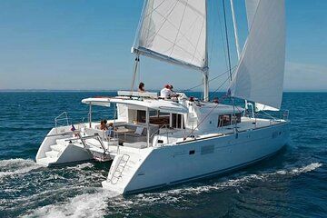 Private Full Day Luxury Catamaran Cruise from Varkiza